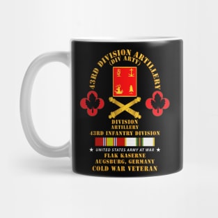 43rd Division Artillery - Flak Kaserne, Augsburg Germany  w COLD SVC Mug